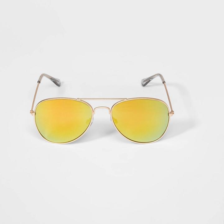 Boys' Aviator Sunglasses - Art Class Gold, Boy's