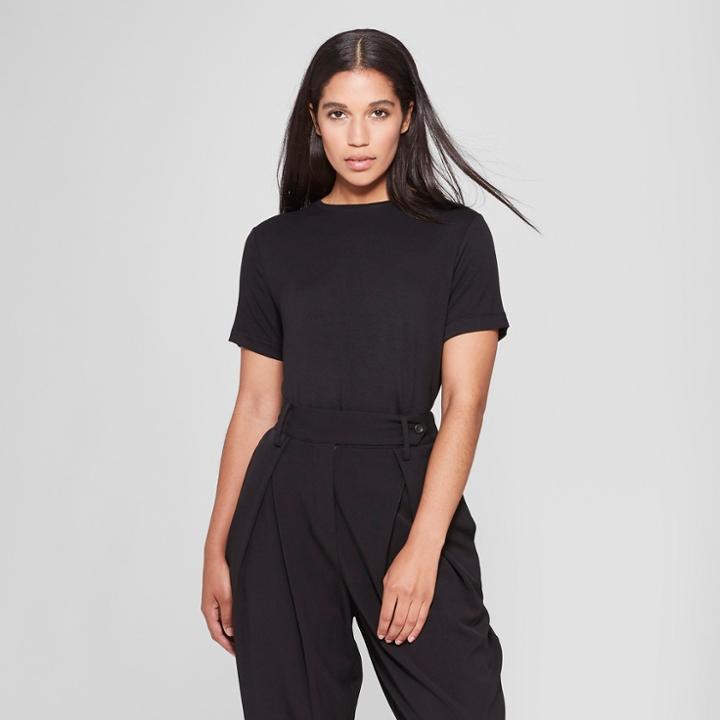 Women's Short Sleeve Crew Neck T-shirt - Prologue Black