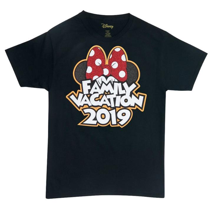 Women's Minnie Family Vacation 2019 T-shirt - Disney- Black