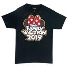 Women's Minnie Family Vacation 2019 T-shirt - Disney- Black