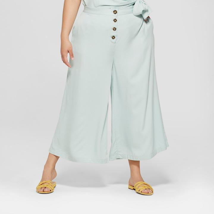 Women's Plus Size Wide Leg Crop Pants - Who What Wear