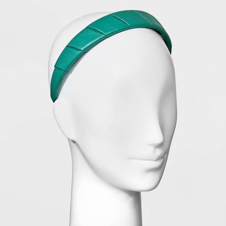 Wrapped Faux Leather Headband - A New Day