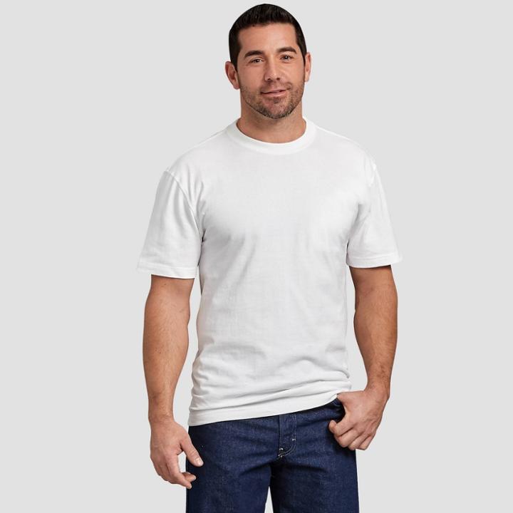 Petitedickies Men's Big & Tall Short Sleeve T-shirt - White