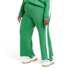 Women's Plus Size Side Stripe Sweater Pants - La Ligne X Target Green/light Blue