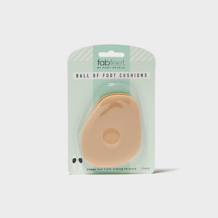 Women's Fab Feet By Foot Petals Ball Of Foot Insoles Shoe Cushion Khaki - 1 Pair, Beige
