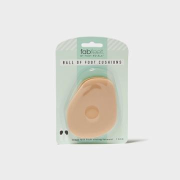 Women's Fab Feet By Foot Petals Ball Of Foot Insoles Shoe Cushion Khaki - 1 Pair, Beige
