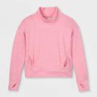 Girls' Shine Striped Pullover Sweatshirt - All In Motion Pink