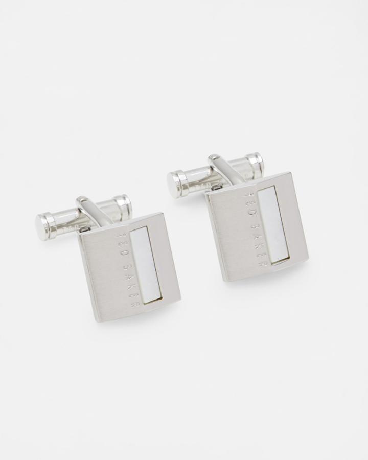 Ted Baker Semi-precious Square Cufflinks White