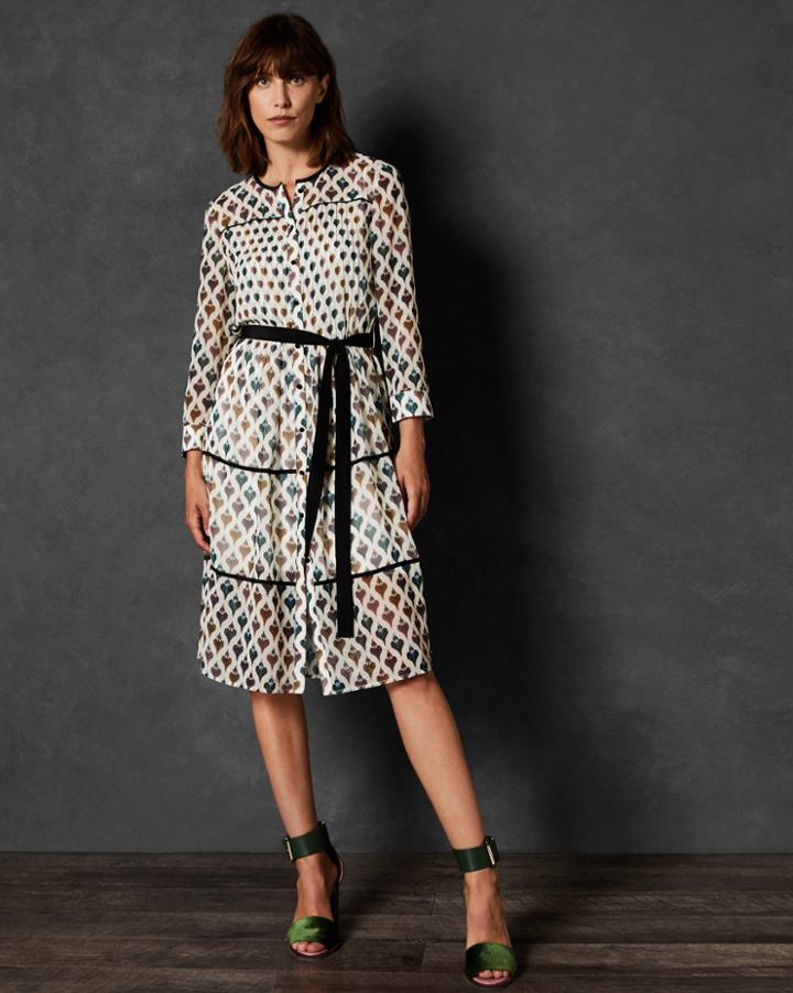 Ted Baker Heart Print Shirt Dress