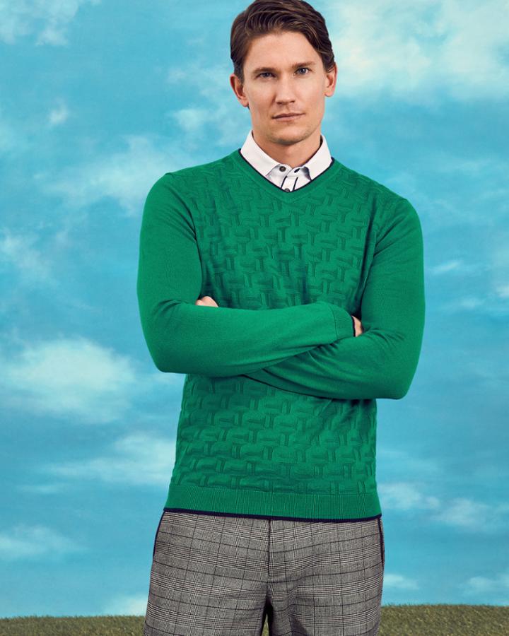 Ted Baker Textured V-neck Jumper