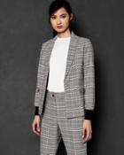 Ted Baker Contrast Cuff Check Blazer