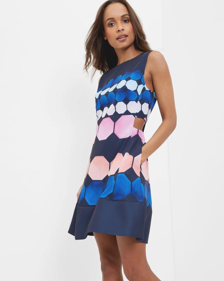 Ted Baker Marina Mosaic Cut-out Dress