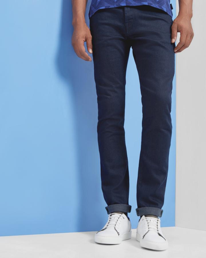 Ted Baker Tapered Fit Jeans Rinse Denim