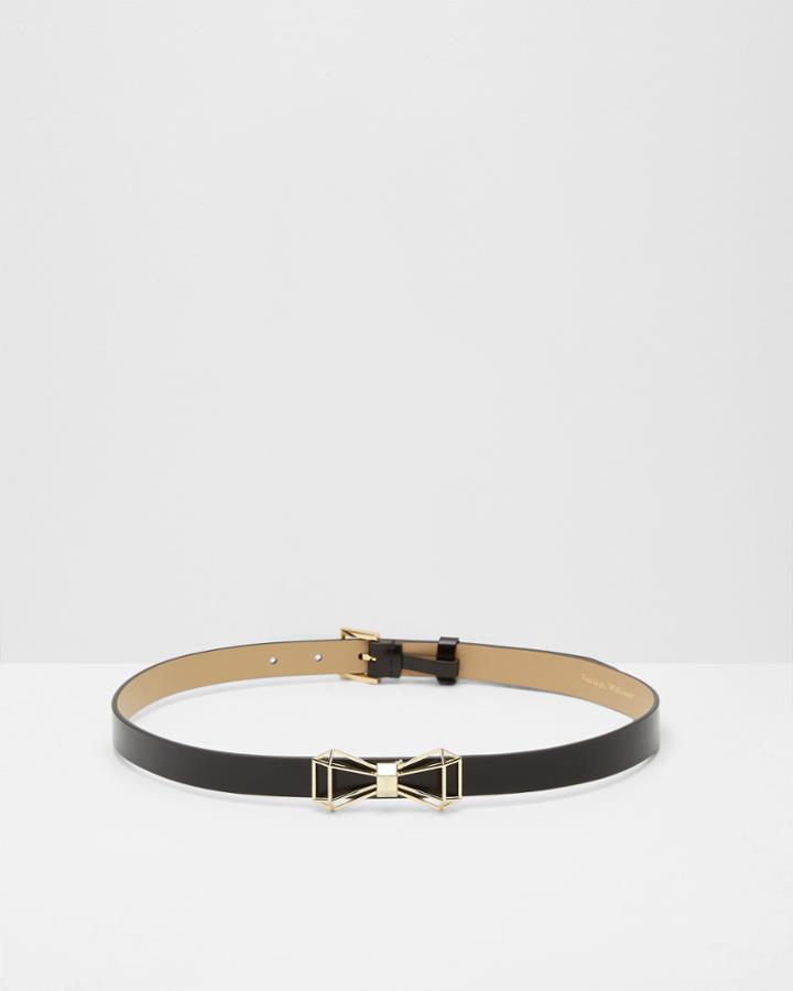 Ted Baker Geometric Bow Detail Leather Belt