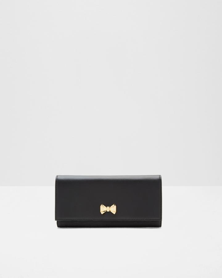 Ted Baker Curved Bow Leather Wallet