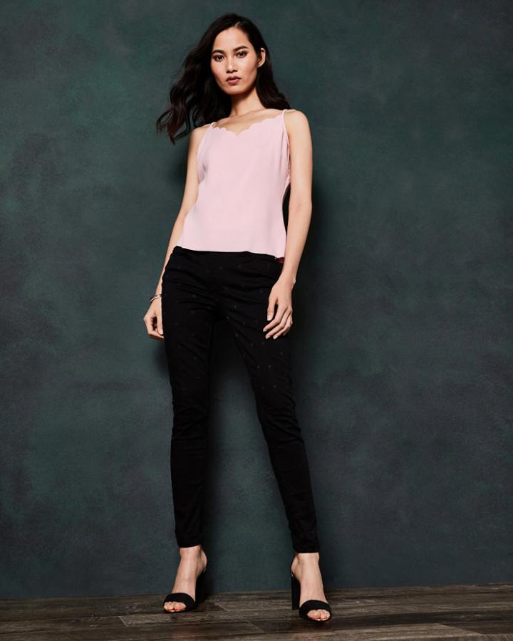 Ted Baker Embroidered Star Skinny Jeans