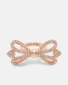 Ted Baker Crystal Bow Ring Clear