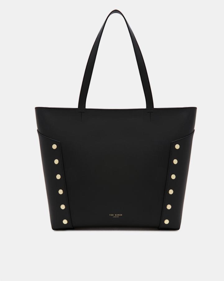 Ted Baker Studded Edge Leather Shopper Bag
