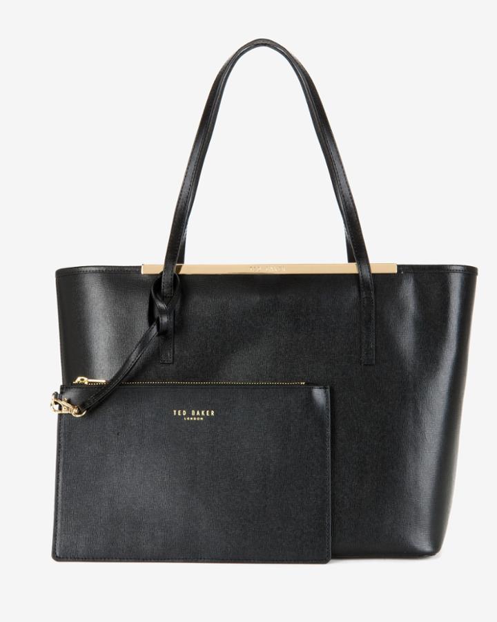 Ted Baker Crosshatch Leather Shopper Bag