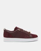 Ted Baker Contrast Trim Leather Sneakers