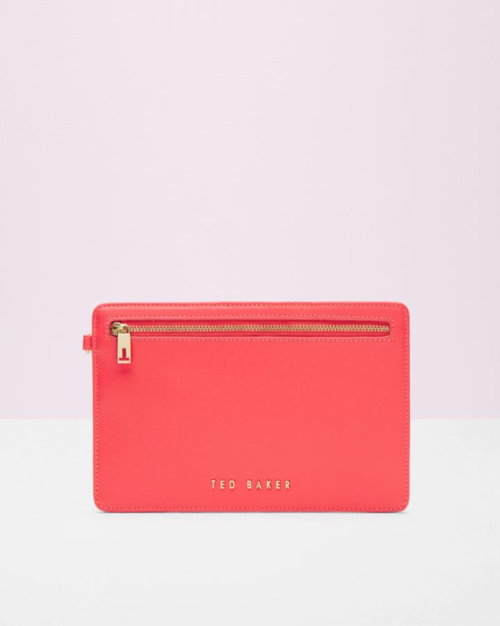 Ted Baker Crosshatch Leather Money Pouch 84-mid