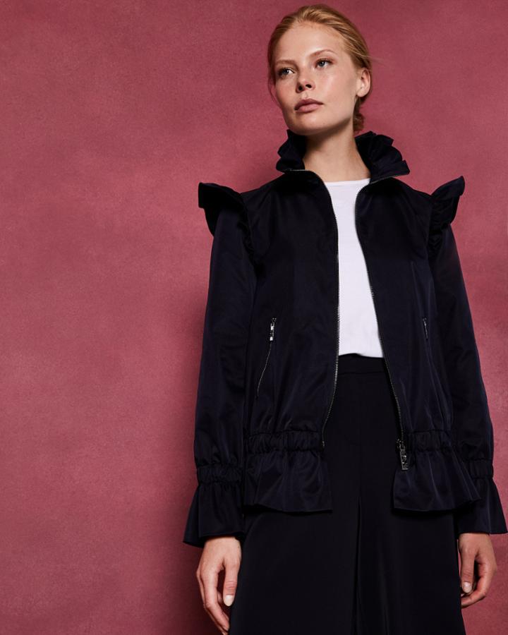 Ted Baker Lightweight Ruffle Bomber Jacket