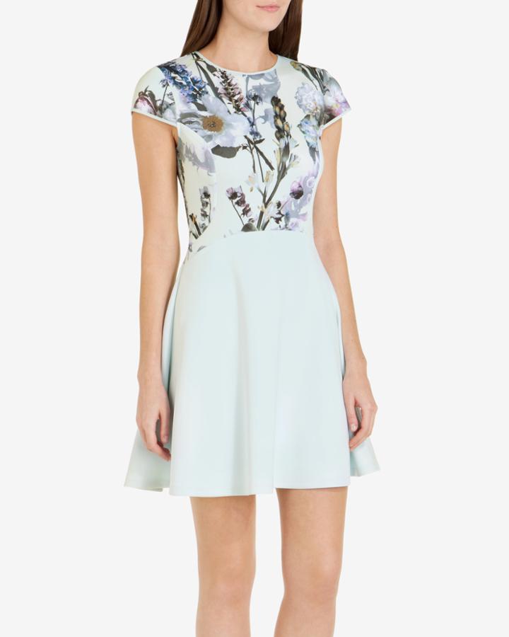Ted Baker Torchlit Floral Print Skater Dress