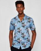 Ted Baker Tropical Pattern Cotton Shirt
