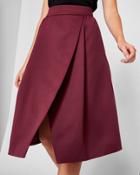 Ted Baker Asymmetric Wrap Midi Skirt