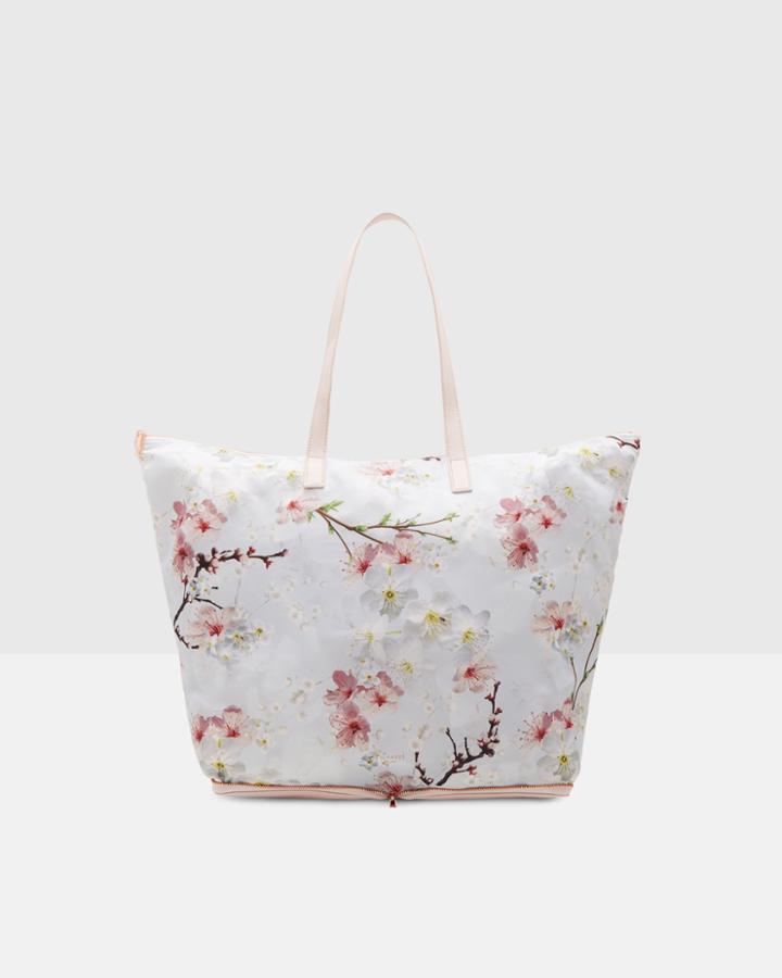 Ted Baker Oriental Blossom Foldaway Shopped Bag