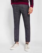 Ted Baker Modern Fit Checked Super 130s Wool Trousers