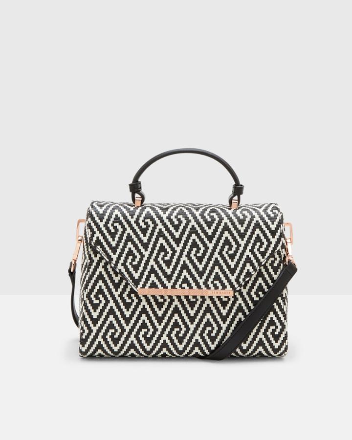 Ted Baker Woven Geo Design Top Handle Bag