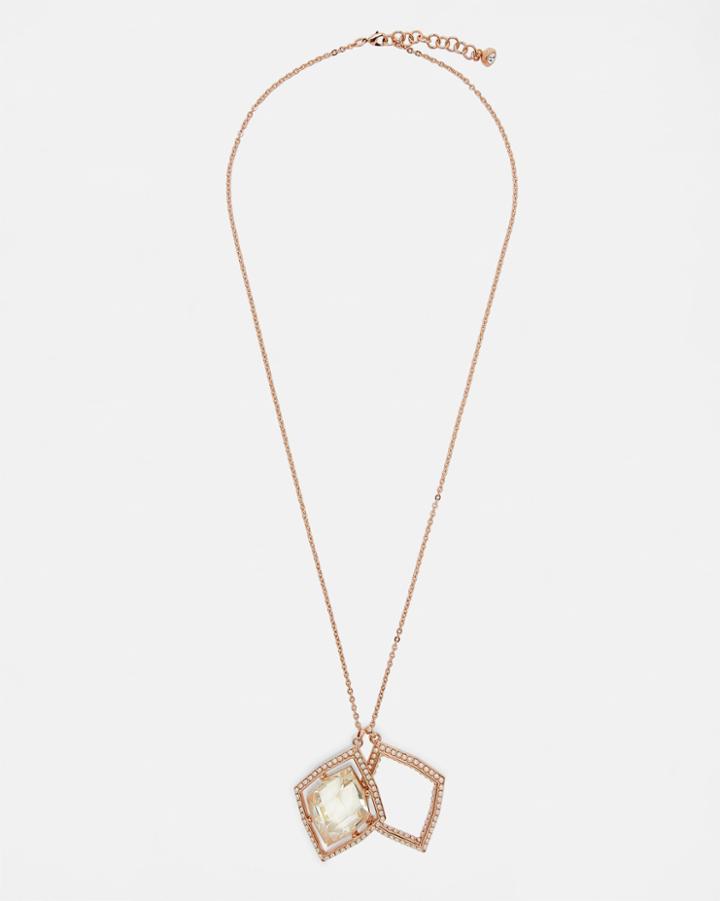 Ted Baker Regal Gem Double Pendant Necklace