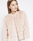 Ted Baker Faux Fur Cropped Jacket
