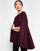 Ted Baker Buttoned Wool Cape