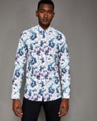Ted Baker Fashion Fit Floral Print Cotton Shirt