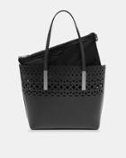 Ted Baker Cut Out Detail Leather Shopper Bag