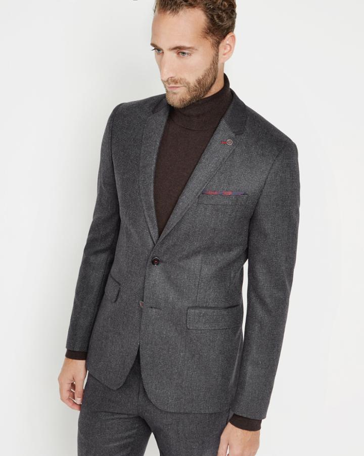 Ted Baker Micro Design Wool-blend Jacket