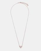 Ted Baker Crystal Heart Pendant Necklace Clear