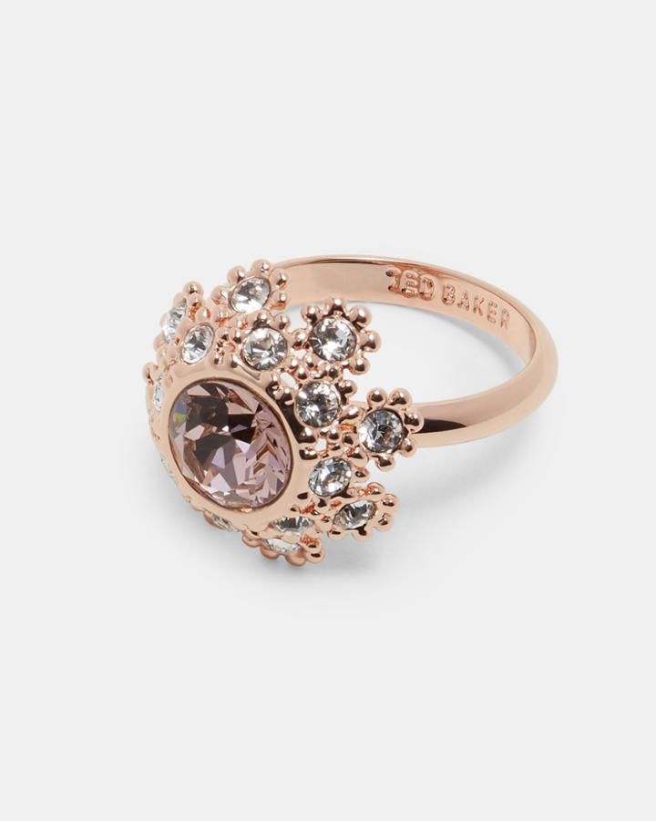 Ted Baker Daisy Lace Crystal Ring
