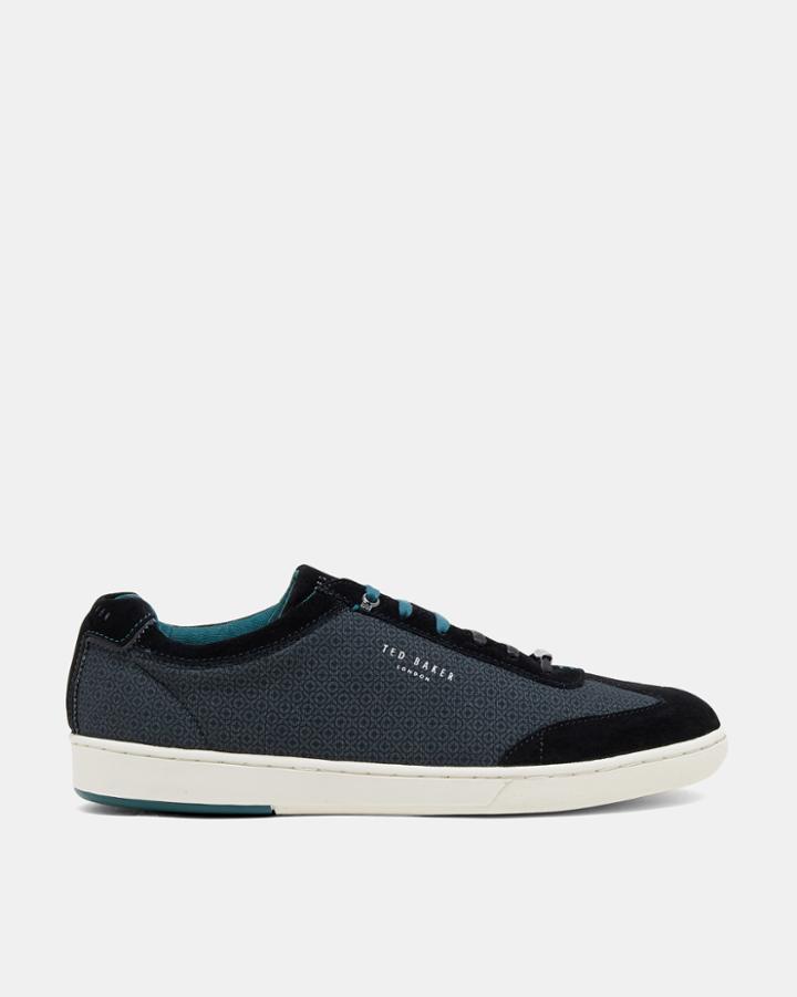 Ted Baker Suede Detail Printed Sneakers