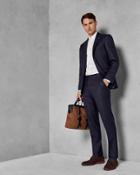 Ted Baker Slim Fit Checked Wool Suit Pants