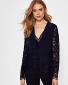 Ted Baker Lace Panelled Blazer