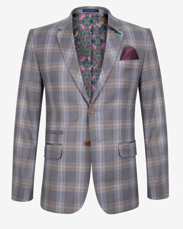Ted Baker Checked Wool Jacket