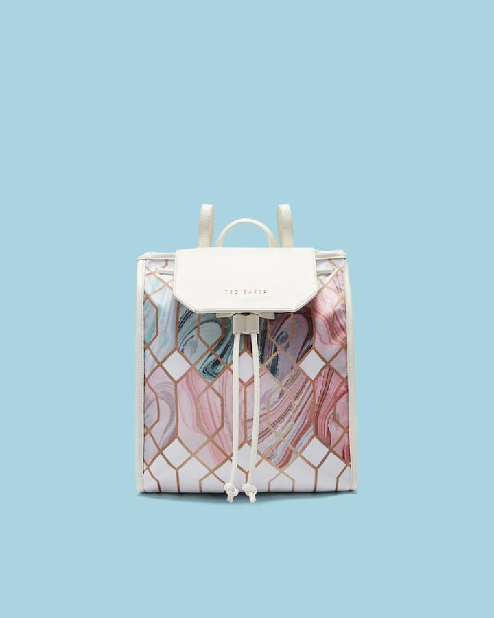 Ted Baker Sea Of Clouds Drawstring Backpack
