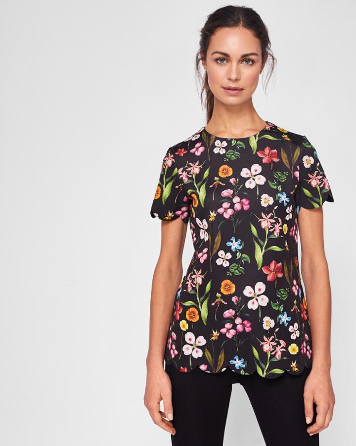 Ted Baker Hampton Court Scalloped Hem Top