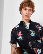 Ted Baker Tropical Print Cotton Shirt