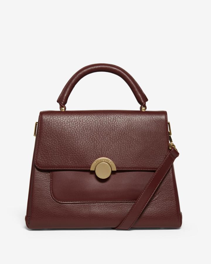 Ted Baker Large Circle Clasp Leather Tote Bag