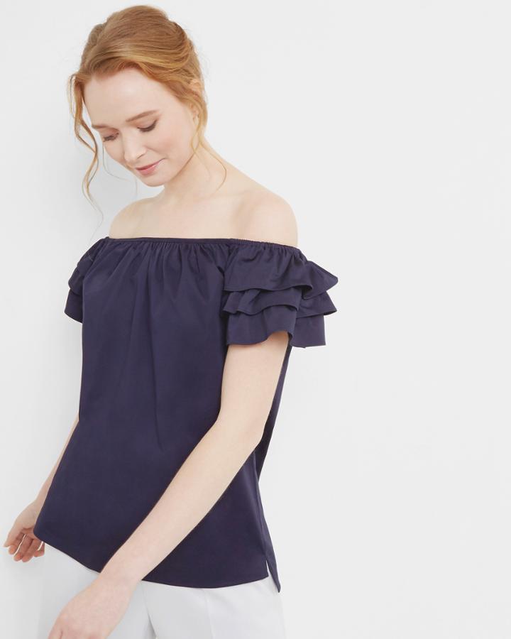 Ted Baker Frill Detail Bardot Top