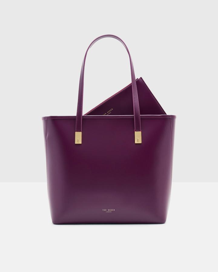 Ted Baker Leather Large Shopper Bag Mid